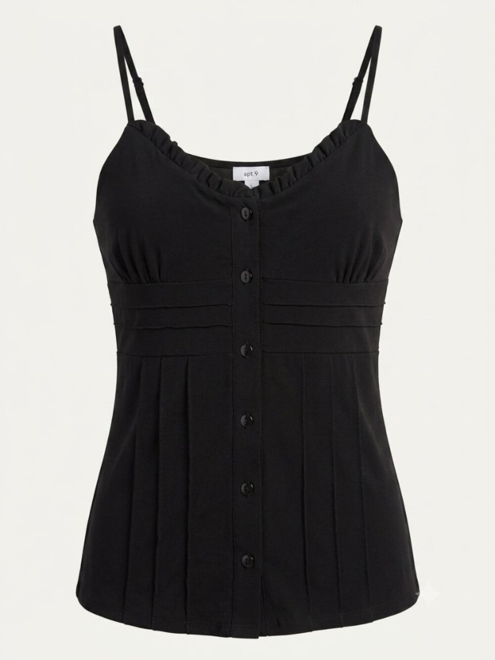 VTG 90's Apt 9 Fitted button up Tank Black M